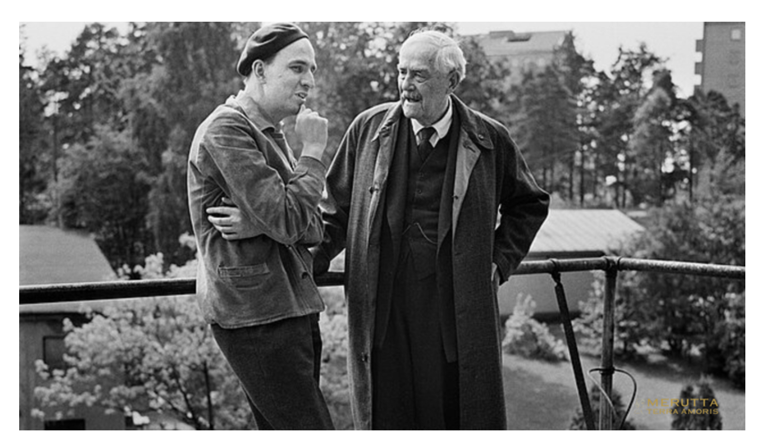 INGMAR BERGMAN AND VICTOR SJÖSTRÖM 1957